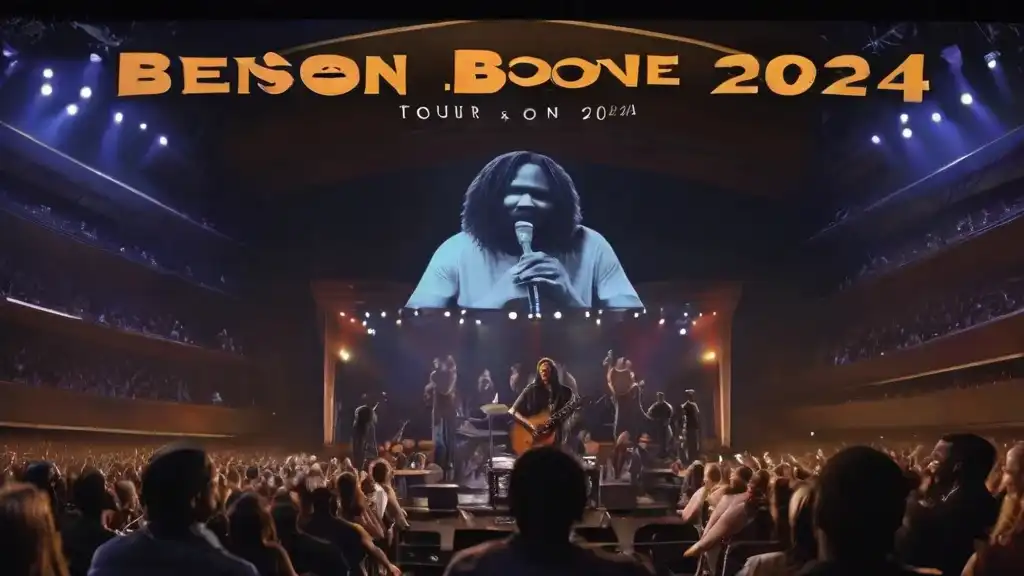 Benson Boone on tour in 2020, showcasing his musical talent in the image 'beson boove 2020 - toon on tour'. Benson Boone Tour 2024